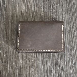 Men's Handmade Slim Leather Wallet Credit Card Holder